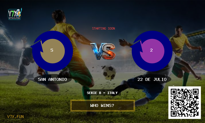 San Antonio vs 22 de Julio Stats, Odds & Winning Tips
