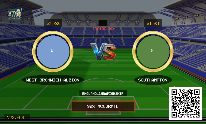 V7X Insights: West Bromwich Albion vs Southampton | england_championship